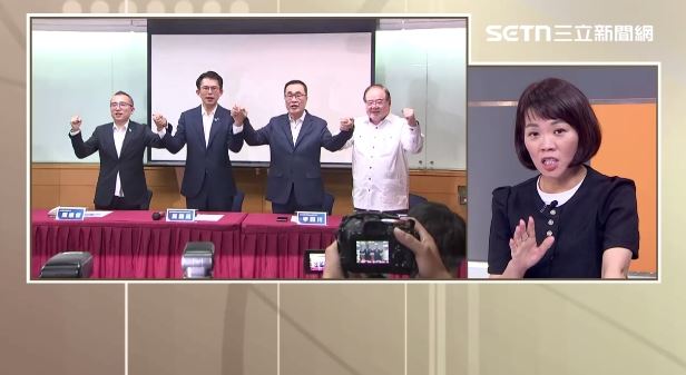 簡舒培說，黃國昌勝過蘇巧慧機會比李四川高出許多，質疑「為何要認輸？這是一件很奇怪的事」。（圖／前進新台灣）