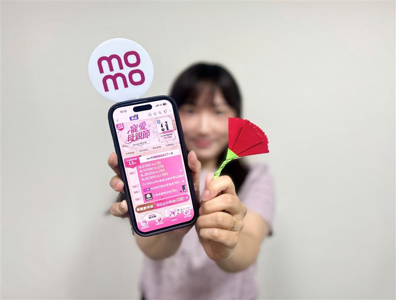 momo《寵愛母親節》首推互動抽卡機制、千萬回饋雙引擎。（圖／品牌業者提供）