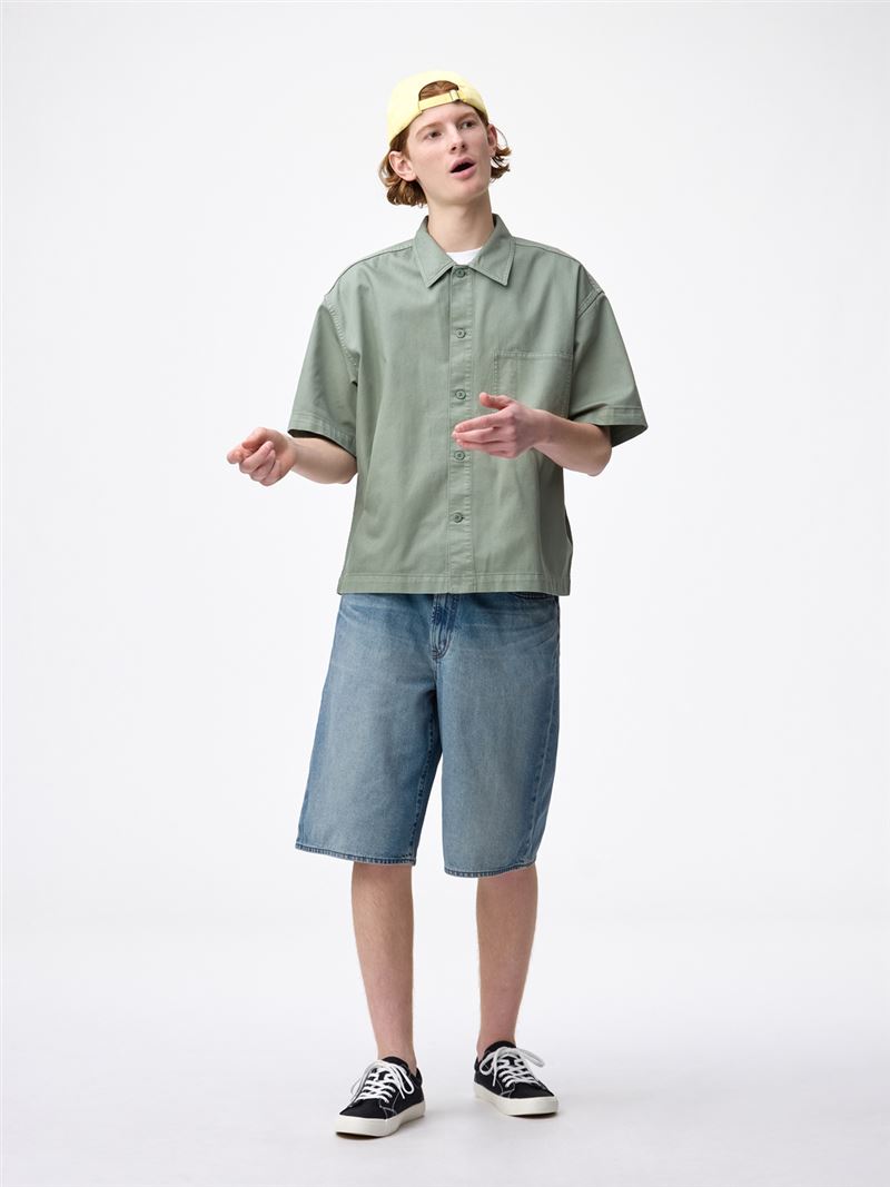 GU美人祭主打膝下Jorts實穿又顯瘦。（圖／品牌業者提供）