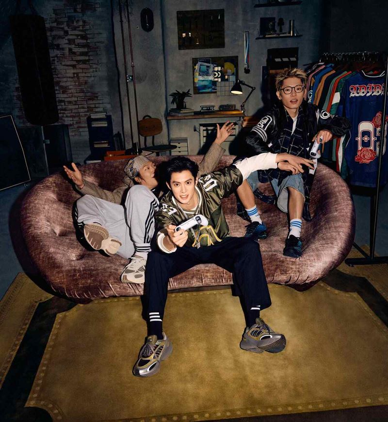 adidas Originals邀王鶴棣詮釋三條線穿搭adizero Goukana。（圖／品牌業者提供）