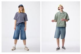 GU美人祭主打膝下Jorts實穿又顯瘦。（圖／品牌業者提供）