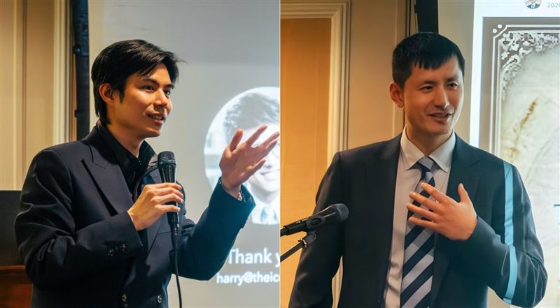 英國台灣商會會長戴翌軒（左）表示，這場對話的關鍵，在於讓不同背景的華商能在同一語境下被準確理解，並在此基礎上建立可延續的合作關係。（圖／The Icons提供） 