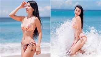 小嫻脫了！曬墾丁比基尼辣照　解放S曲線