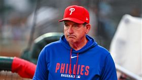 費城人開除總教練湯姆森（Rob Thomson）。（圖／美聯社／達志影像）