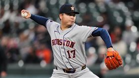 鄧愷威本季首度先發吞敗。（圖／美聯社／達志影像）