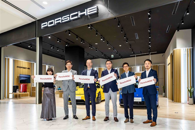 全新Porsche NOW概念店進駐台中北屯區漢神洲際購物中心。（圖／Porsche提供）