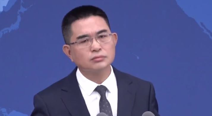 國台辦發言人陳斌華主持例行記者會（圖／翻攝畫面）