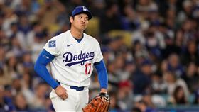 大谷翔平先發6局僅失1分責失，退場時是敗投候選人。（圖／美聯社／達志影像）