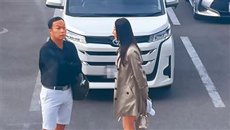 明星律師感情生波　蔡政峯與女友街頭爭執