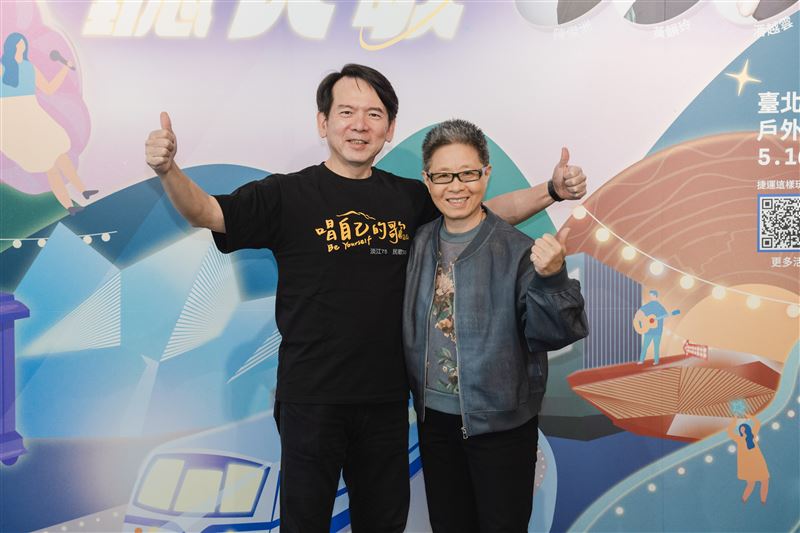 李建復與丁曉雯出席「2026搭捷運聽民歌」記者會。（圖／新視紀整合行銷提供）