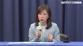 尹乃菁在中常會後接受媒體聯訪。（圖／翻攝畫面）
