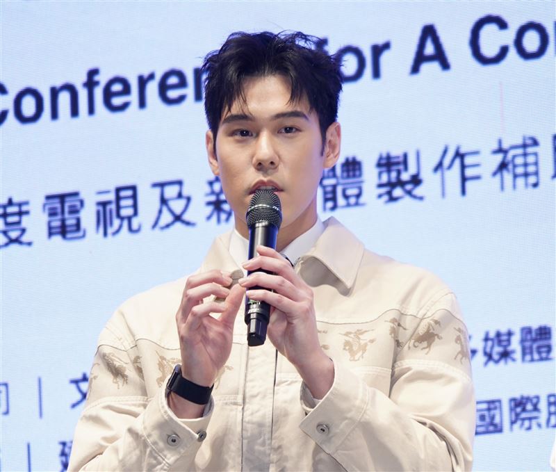 周予天出席《男公館》記者會。（圖／記者趙于瑩攝影）