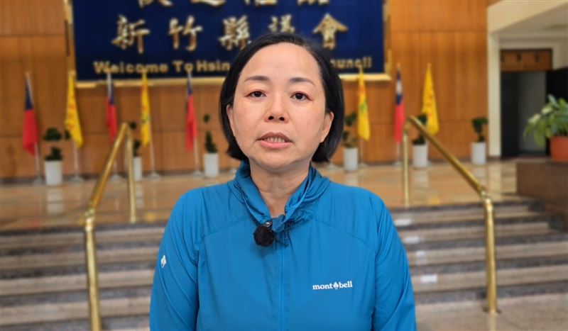 國民黨籍新竹縣議員邱靖雅，今（29日）表態參選竹北市長。（圖／翻攝畫面）