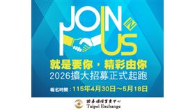  櫃買中心啟動招募計畫　瞄準9類跨領域人才（業配勿用）