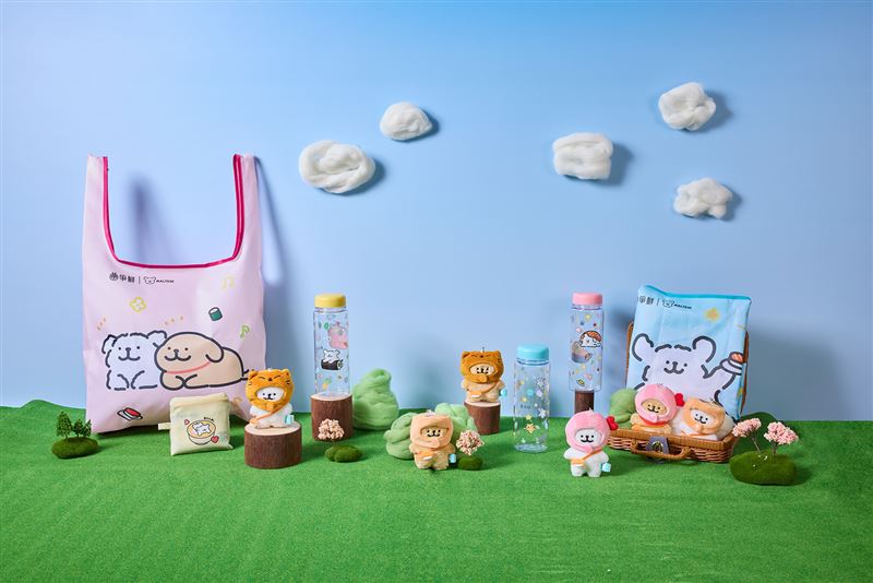 爭鮮攜手「線條小狗」推出期間限定聯名，帶來可愛指數爆表的周邊商品。（圖／品牌業者提供）
