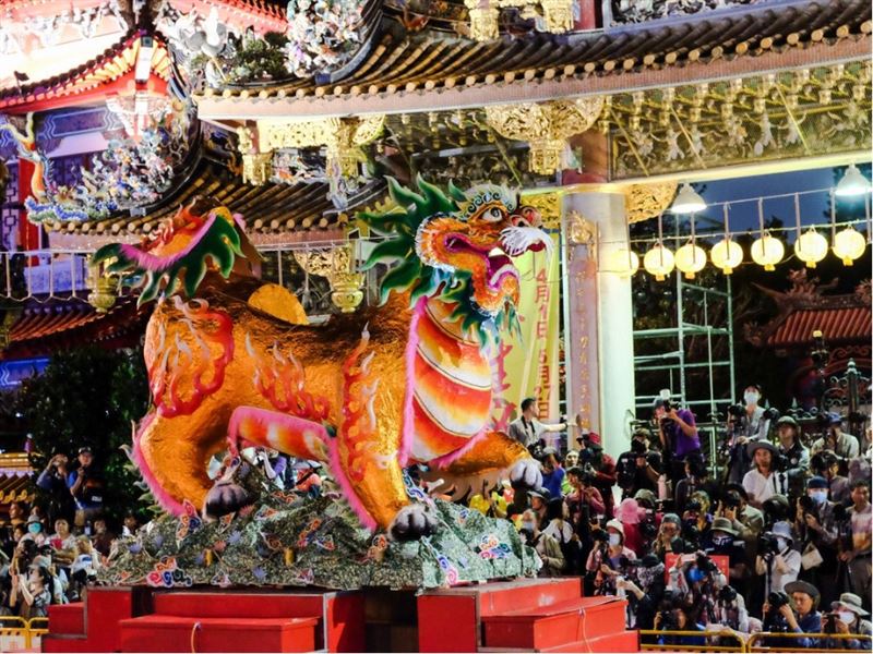 放火獅。（圖／翻攝自臺北大龍峒保安宮粉絲專頁）