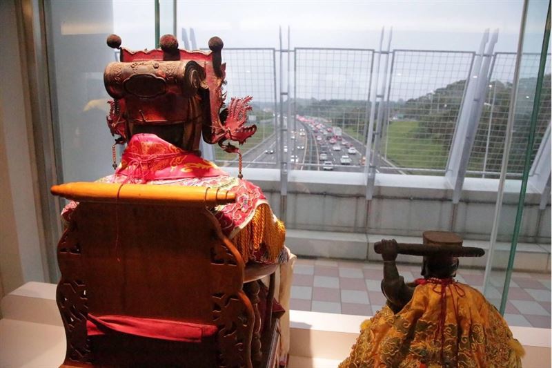 雲林西螺廣福宮「老大媽」前往服務區。（圖／翻攝自西螺廣福宮老大媽粉絲專頁）