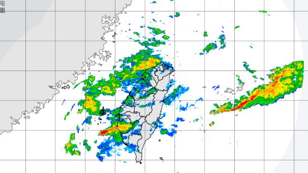 氣象報馬仔表示，中部以北為今日主要降雨熱區。（圖／翻攝自中央氣象署）