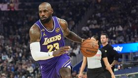 詹姆斯（LeBron James）。（圖／美聯社／達志影像）