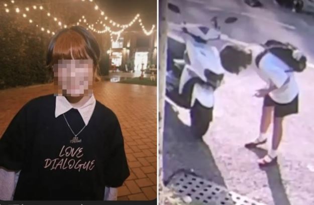 就讀科大的20歲的戴女，因事發當時僅顧著查看愛車車損，引發網友怒火。（圖／翻攝畫面、Thread）