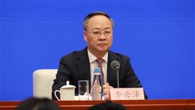 中國國家金融監管總局長李雲澤中國國務院新聞辦7日上午舉行「一攬子金融政策支持穩市場穩預期」有關情況記者會。圖為中國國家金融監管總局長李雲澤。中央社記者呂佳蓉北京攝  114年5月7日