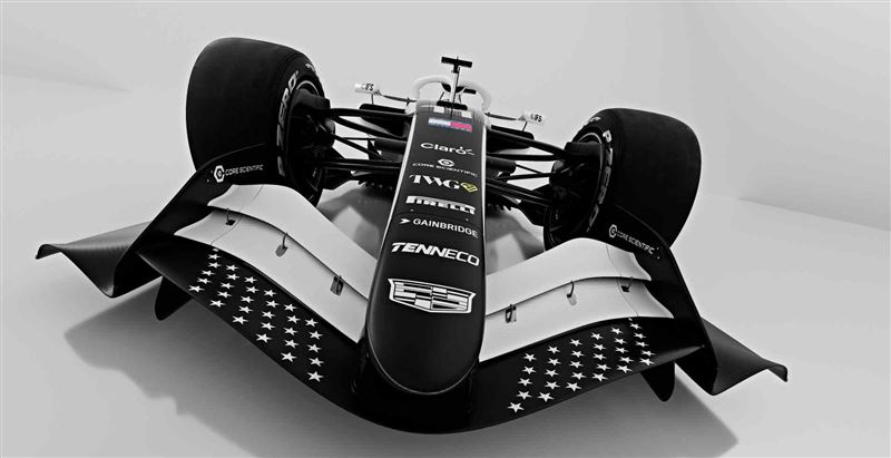 Cadillac F1賽車邁阿密站限定塗裝滿滿美國風格。（圖／翻攝Cadillac網站）
