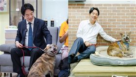 賴清德與愛犬斑斑（圖／總統府提供） 