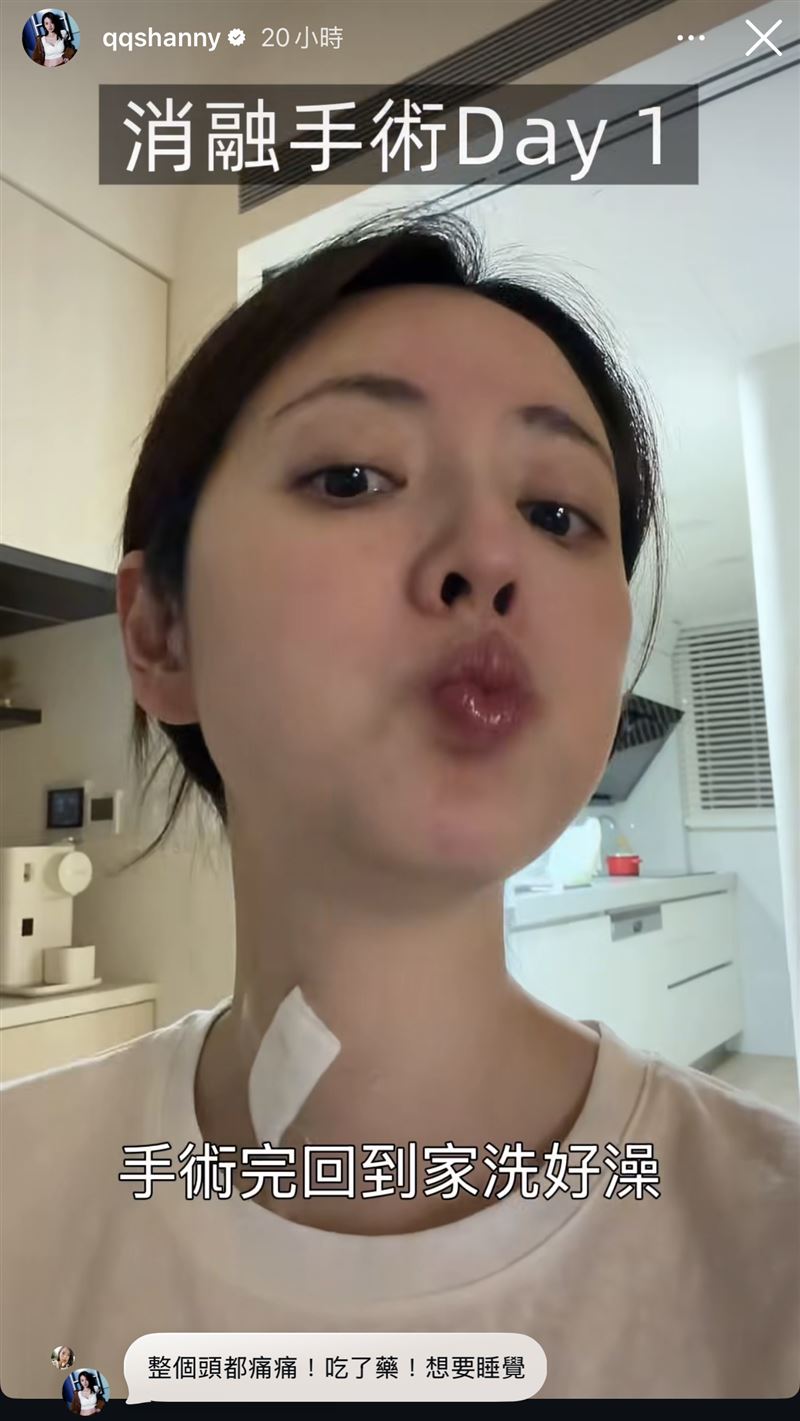 阿諾術後返家休息。（圖／翻攝自IG）