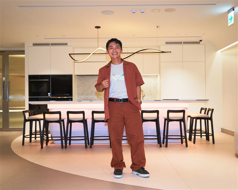 蔡昌憲出席媒體聯訪。(圖／客家電視台提供）