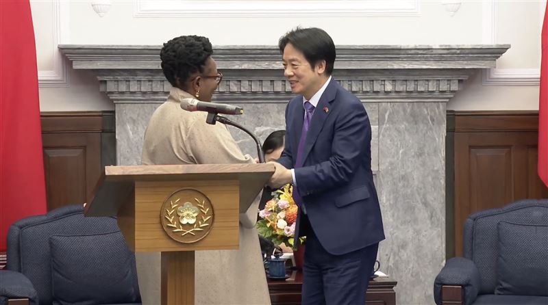 總統賴清德接見史瓦帝尼王國國王特使札杜莉（Thulisile Dladla）副總理（圖／總統府提供）