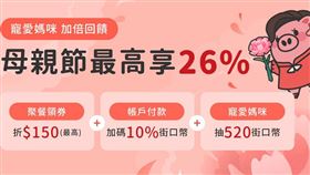 母親節街口支付最高享26%回饋。（圖／街口支付提供） 