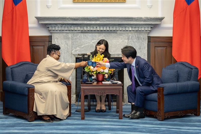 賴清德總統接見「史瓦帝尼王國國王特使札杜莉副總理」。（圖／總統府提供）