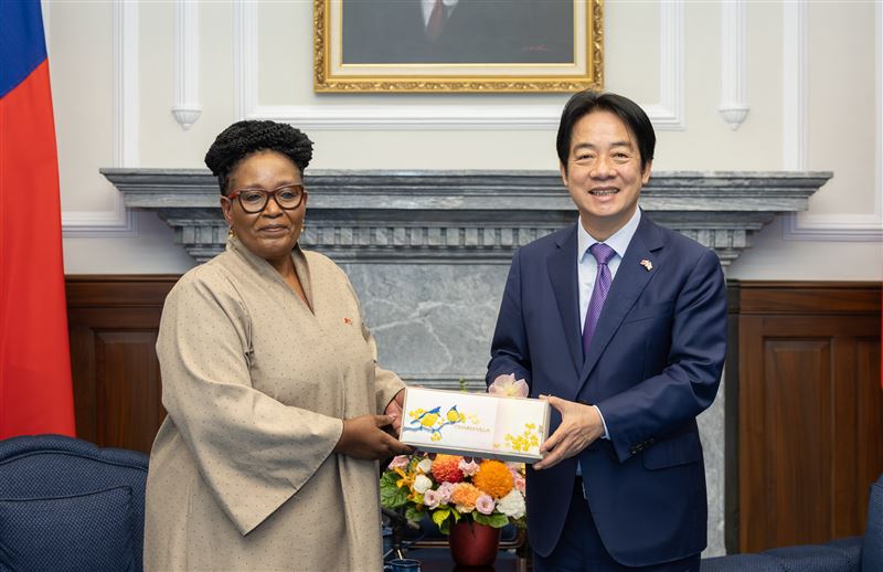賴清德總統接見「史瓦帝尼王國國王特使札杜莉副總理」。（圖／總統府提供）