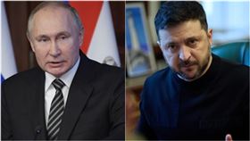 澤倫斯基,普丁（圖／翻攝自X@KremlinRussia、圖／翻攝自X@ZelenskyyUa）