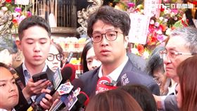 沈伯洋接受媒體聯訪回應鄭麗文訪美想見川普（圖／翻攝畫面）
