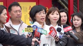 民進黨新北市長參選人蘇巧慧出席「烘爐地南山福德宮」中路財神聖誕祝壽團拜儀式（圖／翻攝畫面）