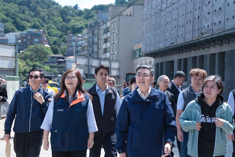 行政院長卓榮泰赴連江縣視察海巡署第十海巡隊廳舍重建工程進度（圖／行政院提供）