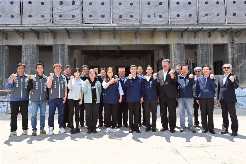 行政院長卓榮泰赴連江縣視察海巡署第十海巡隊廳舍重建工程進度（圖／行政院提供）