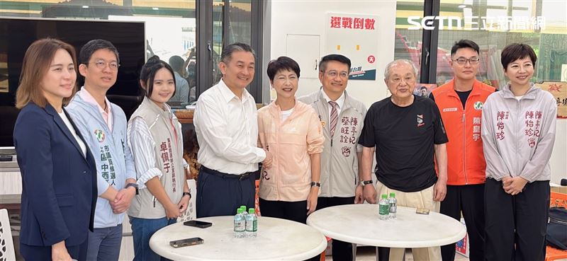 陳亭妃向王定宇「借將」地方整合，力拚2026台南三合一勝選。（圖／翻攝畫面）