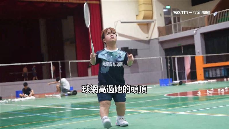 羽球好手吳于嫣，身高115公分，今年要挑戰三連霸金牌