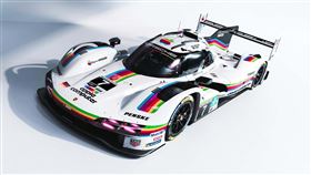 Porsche 963蘋果限定塗裝賽車。（圖／翻攝Porsche網站）