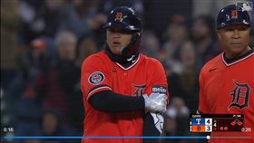 李灝宇在家人見證下敲出帶有打點安打。（圖／翻攝自MLB官網）