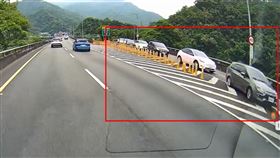 9輛車逆向上國道。（圖／翻攝自Threads @batseng）