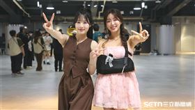 Wing Stars韓籍成員Mingo、安芝儇合影。（圖／記者劉彥池攝影）