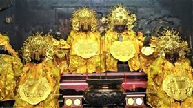 南投竹山紫南宮福德正神及夫人。（圖／楊登嵙提供）