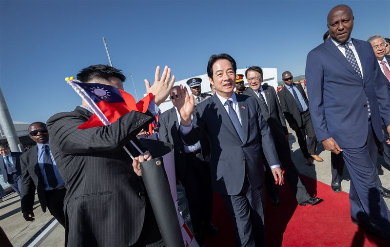 總統賴清德抵達史瓦帝尼王國進行國是訪問。（圖／總統府提供）