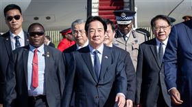 總統賴清德抵達史瓦帝尼王國進行國是訪問（圖／總統府提供） 