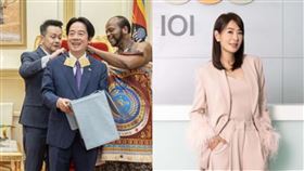 總統賴清德、台北101董事長賈永婕。（圖／總統府提供、翻攝自賈永婕臉書）