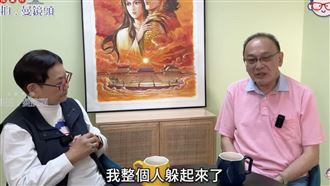 曹查理登上汪曼玲的YouTube節目《快拍.曼鏡頭》。（圖／翻攝自汪曼玲《快拍.曼鏡頭》YouTube）