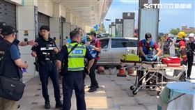 台南,南區,火警,住宅,警消,斧頭,救護車（圖／翻攝畫面）